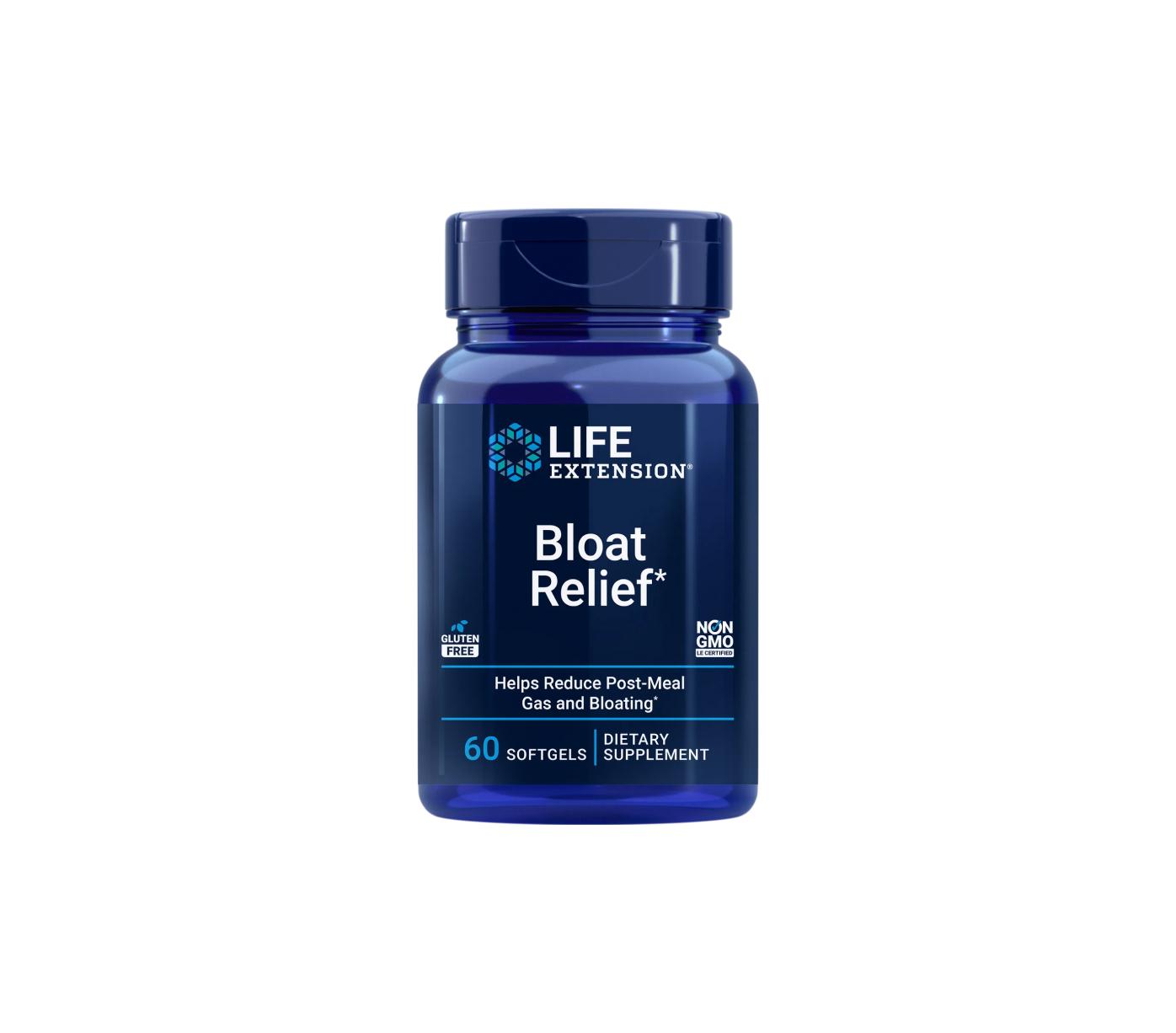 Life Extension Bloat Relief, 60 softgels, to relieve bloating, digestive discomfort & promote healthy digestion